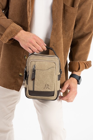 M 422 Mega Bag Erkek Portföy Omuz Çantası Camel-kahve