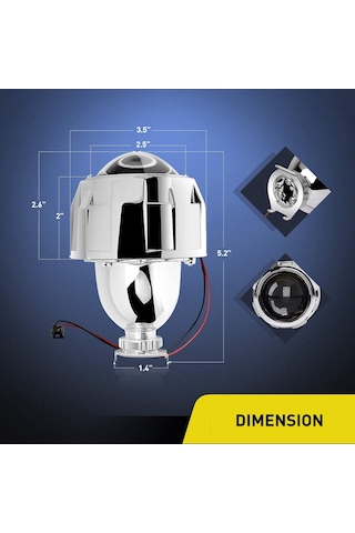 Nilight H1, H4/H7 2.5" BI-XENON Far Dönüşüm Kiti