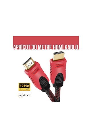 Apricot Ap-hdk30 Örgülü 30m Hdmı Kablo