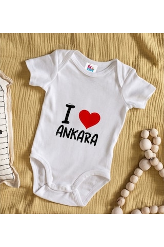 Bk Kids I Love Şehir Serisi Bebek Body Zıbın - Model 1 Çok Renkli