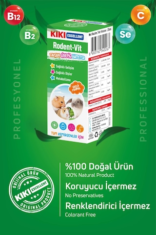 Kiki Excellent Kemirgen Rodent Vitamin 25 ML