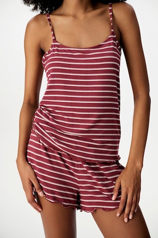 Penti Bordo Sisterhood Maroon Şortlu Pijama Takımı