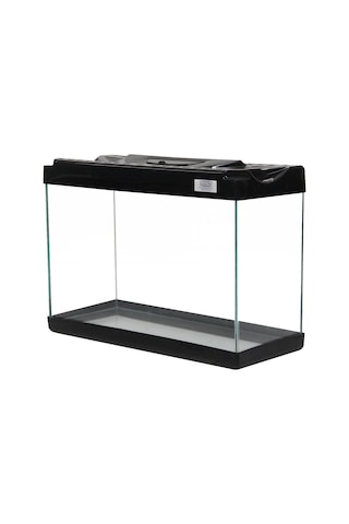 Kanki Pet KP3018 Renkli Kapak Mini Akvaryum Siyah 30 CM