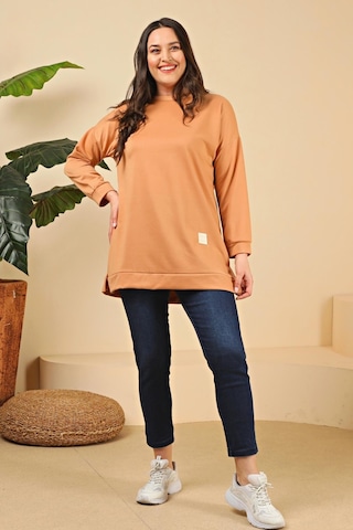 Ferace Kadın Oversize İki İplik Tesettür Tunik 001