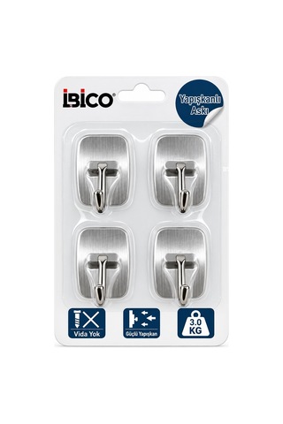 İbico İ17-014 Askı 3kg Taşıma 4 Adet Kalp Çiçek Ayıcık Komple Metal D.gen Mix Model - 12'li Paket Karışık