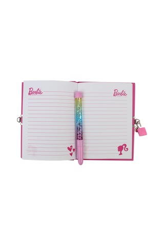 Barbie Kilitli Hatıra Defteri Ve Kalem Seti B-2401 Pink
