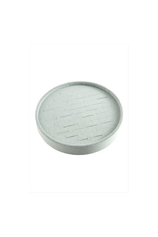 Yuvarlak Ahşap Anfora Kumaş Yüzüklük 20 Cm Çok Renkli