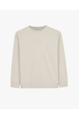 Skechers M Essential Crewneck Sweatshirt Erkek Gri Sweatshirt S2610015-1457