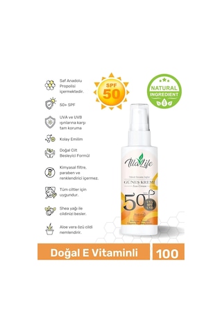 İlla Life D Vitamini Etkili Spf 50+Faktörlü Güneş Kremi