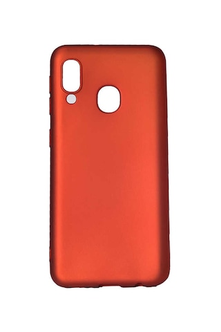 Zore Galaxy Uyumlu A40 Kılıf Premier Silikon Kapak - Kırmızı Kirmizi