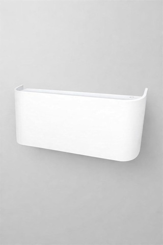 Dekoratif Çift Yönlü Duvar Aplik - Beyaz Kasa - 34x11cm 6500k Beyaz Işık Çok Renkli