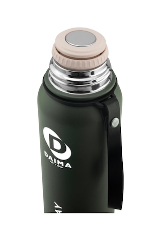 Daima Allday 1000 Ml 12 Saat Sıcak 24 Saat Soğuk Yeşil Termos Yeşil