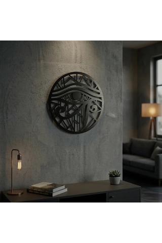 Horus Gözü Duvar Tablosu Mdf Lazer Kesim Geometrik Modern Duvar Süsü Eye Of Horus Dekor