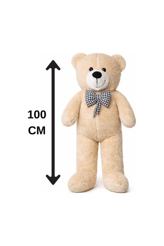 100 Cm Peluş Ayıcık Peluş Ayı Hediyelik Peluş Oyuncak Sevgiliye Krem