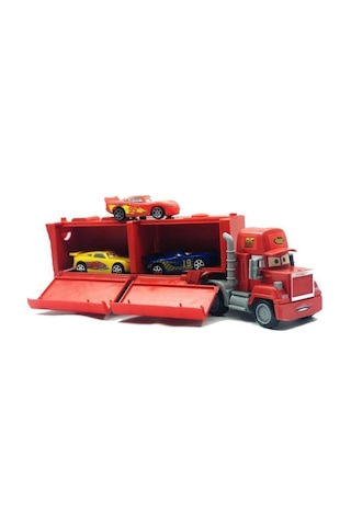 Şimşek Mcqueen Çek Bırak Oyuncak 2 Arabalı Taşıyıcı Tır 34 Cm
