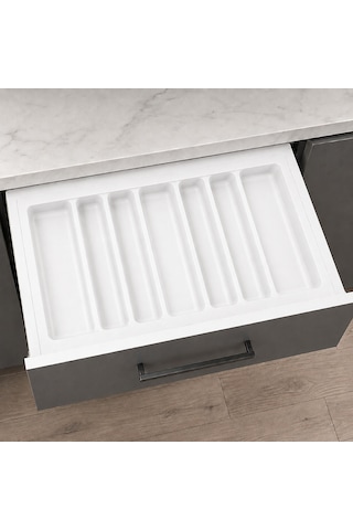 Starax 84x49 Beyaz Plastik Kepçelik 7 Gözlü Modül 90cm S-2690-wp Çok Renkli