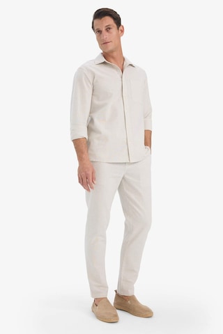 Defacto %100 Pamuk Slim Fit Beli Lastikli Keten Görünümlü Cepli Düz Paça Jogger Pantolon D2671ax25aubg672 Bej