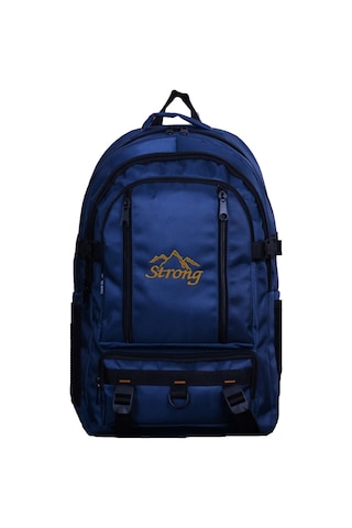 Strong Bag Strong 17-18.4 İnch Laptop Bölmeli Büyük Boy Sırt Çantası ,dağcı Çantası,seyahat Kamp Çantası Lacivert
