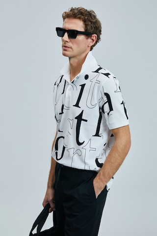 Lufian 111040219 Dıamond Smart Erkek Polo Tişört Erkek T-shirt Beyaz