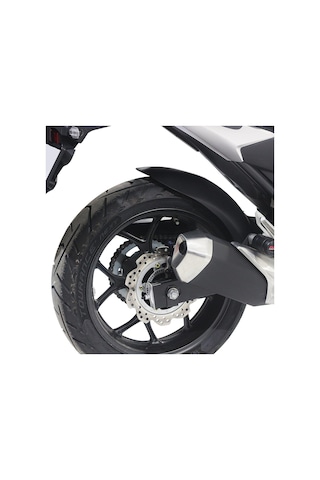 GP Kompozit Honda NC 700 X-S / NC 750 X-S 2012-2025 Uyumlu Zincir Korumalı Uzun Arka Çamurluk Siyah