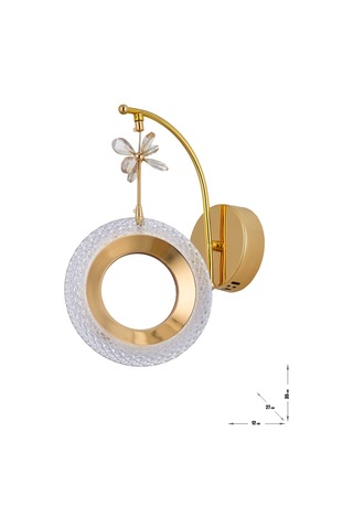 Ribera Power Ledli Modern Lüks Duvar Aplik 3 Renk Sarı-beyaz-gün İşığı - Gold Gold