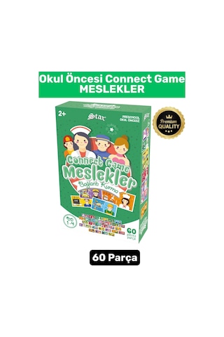 Preschool Eğitici Öğretici Zeka Geliştirici Okul Öncesi Eğlenceli Bağlantı Kurma Oyunu-meslekler