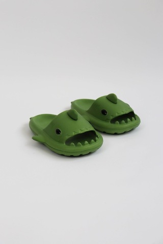 Wagoon Wg500 Köpekbalığı Haki Unisex Tam Ortopedik Terlik Shark Slides Haki