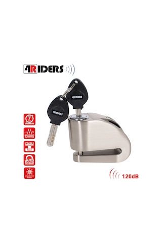 4riders Bull Disc 6mm Alarmlı Disk Kilidi