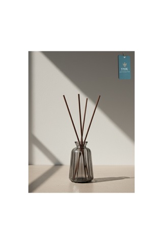 Chacha Home Luxury 3'lü Minimalist Dekor Cam Vazo - Füme Füme