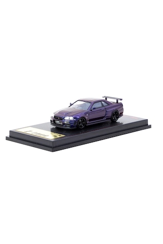Ignition Model 1/64 Nismo R34 Gt-r Z-tune Purple Metallic Tarmac Special Edition Ig3839