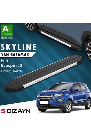 S-dizayn Ford Ecosport 2 Ecoboost Ecoboost 1.0 Skyline Aluminyum Yan Basamak 173 Cm 2012-2022 A+ Kalite