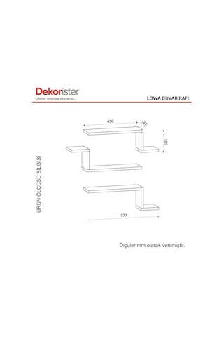 Dekorister Lowa Duvar Rafları