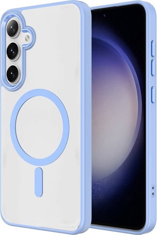 Galaxy Uyumlu S24 Kılıf Magsafe Şarj Özellikli Casen Krom Magsafe Silikon Kılıf