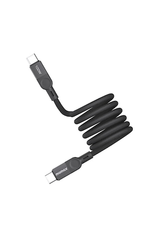 Momax DC35D Mag Link USB-C To USB- C 100 W USB2.0 Manyetik Kablo 1 M Siyah