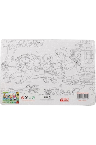 36 Parça Çocuk Puzzle + Boyama Keloğlan