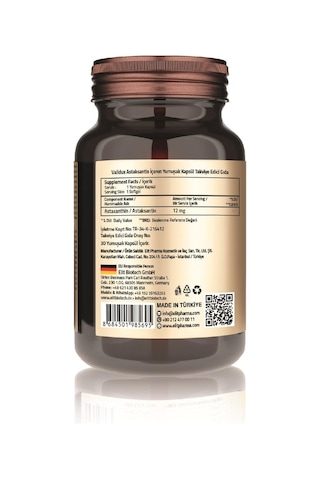 Validus Astaksantin 12 Mg 30 Softgel