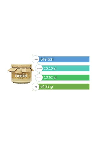 Laçoko Şekersiz Vegan İnce Öğütülmüş Susam Tahin Cam Kavanoz 3 x 275 G