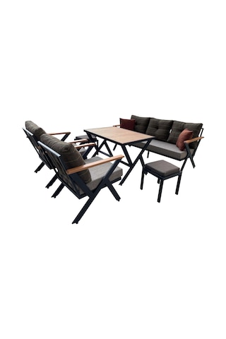 Vega 'N' Model Deluxe Bahçe&Cafe&Balkon Takımı Siyah