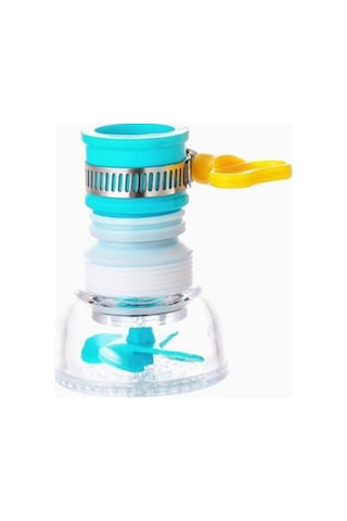 Jms 360 Derece Dönen Duş Mutfak Su Filtresi Musluk Kafası Memesi Without Filter Stone Mavi
