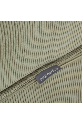 Homedius Mocca Fitilli Kadife Çift Kişilik Katlanır Yatak Olabilen Koltuk-çağla Yeşili Gri