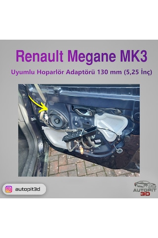 Renault Megane Mk3 Hoparlör Adaptörü 130 Mm 5,25 İnç