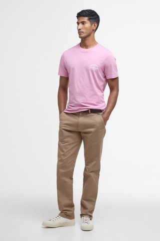 Barbour Cranmer Logo T-shirt Pı76 True Pink Pı76 True Pink