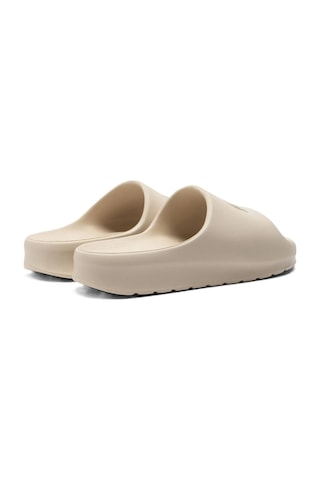 Lacoste Serve Slide 2.0 Unisex Terlik Krem Bej