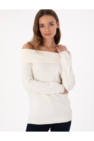 Pierre Cardin Kadın Ekru Kazak /triko 50290587-vr019 Ekru