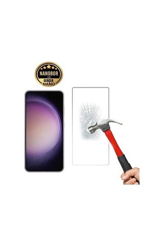 Samsung Uyumlu S23 Nano Ekran Koruyucu Kırılmaz Cam - Ultra Şeffaf