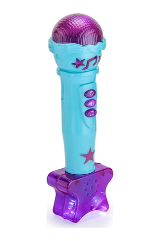 Erdem Toys Işıklı ve Müzikli Oyuncak Mikrofon - Turkuaz