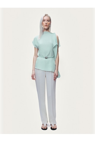 Nocturne Kemar Detaylı Asimetrik Bluz N26yn6228 Mint