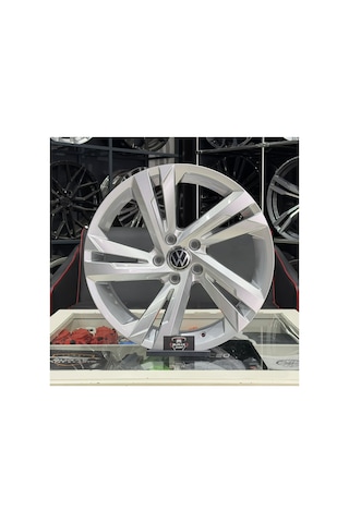 18 İnç 5x112 Vw Golf T-roc Jetta Caddy Rline Silver Jant Modeli 4adet