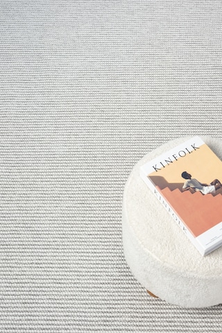Mariesse Home Naturel Bukleli Yumuşak Dokulu Beyaz Gri Iskandinav Koridor Kesme Yolluk Dokuma Halı Gri-krem
