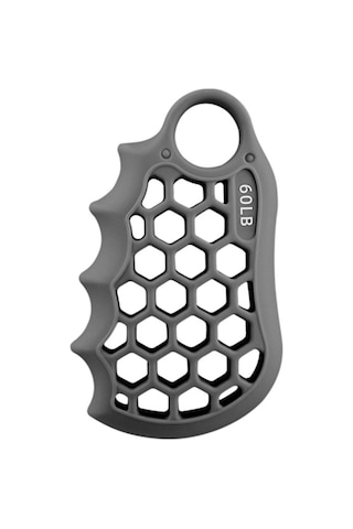 Petek Elastik Silikon Parmak Egzersizi Kavrama Güçlendirici Eğitim El Tutucu - Gri